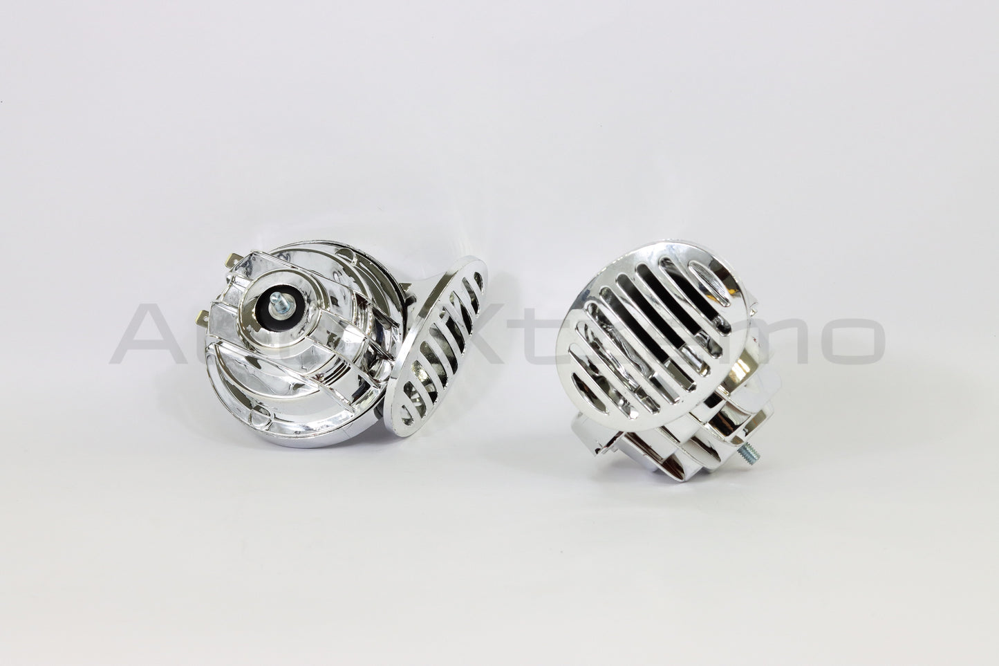 CLAXON BOCINA DOBLE UNIVERSAL CARACOL CROMADO