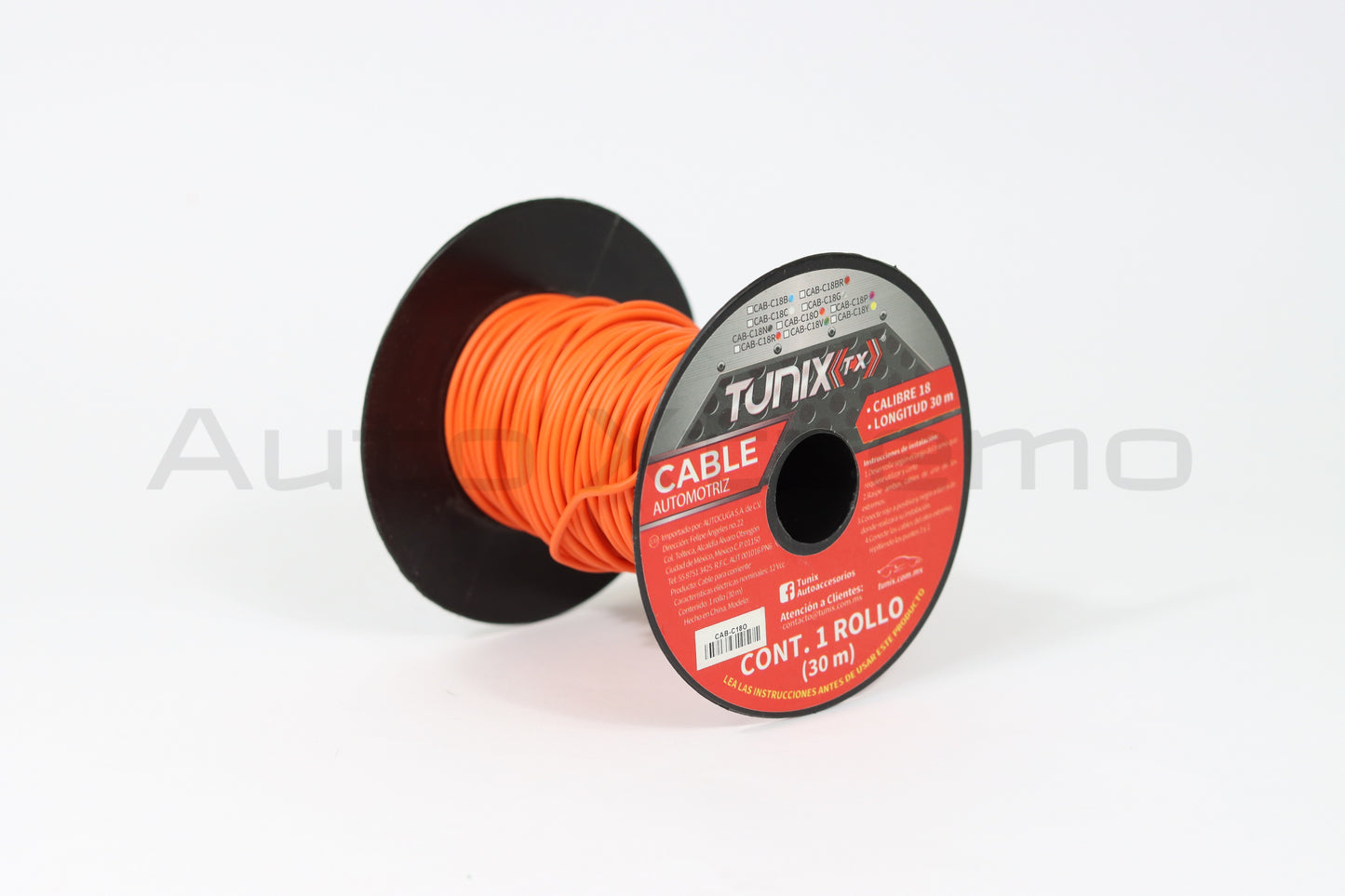 ROLLO 30M CABLE AUDIO PARA BOCINA CALIBRE 18