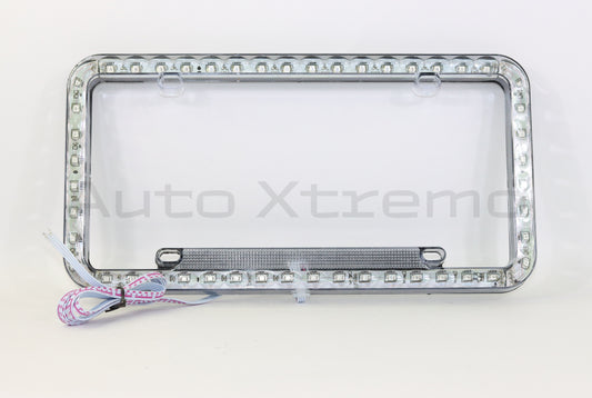 PORTA PLACA DE LED CON 3 FUNCIONES MULTICOLOR